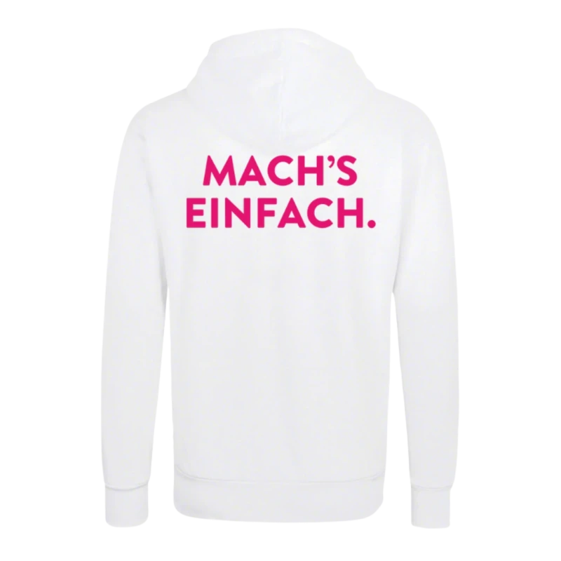 HOODIE. WHITE. MACH'S EINFACH
