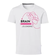 SHIRT. WHITE. BRAIN IS LOADING