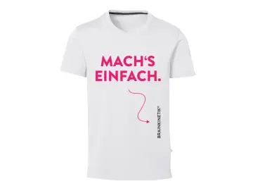 SHIRT. WHITE. MACH'S EINFACH